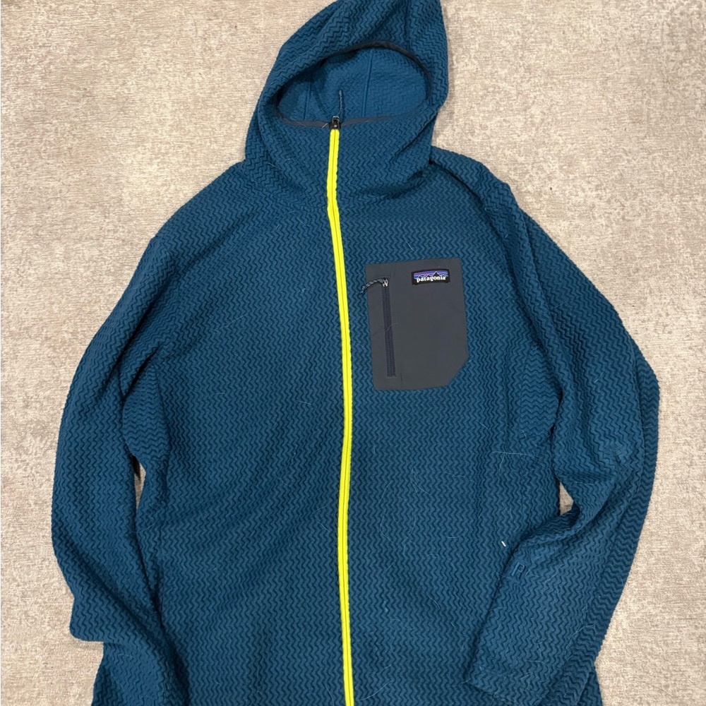 Patagonia Men's Blue Hooded Jacket